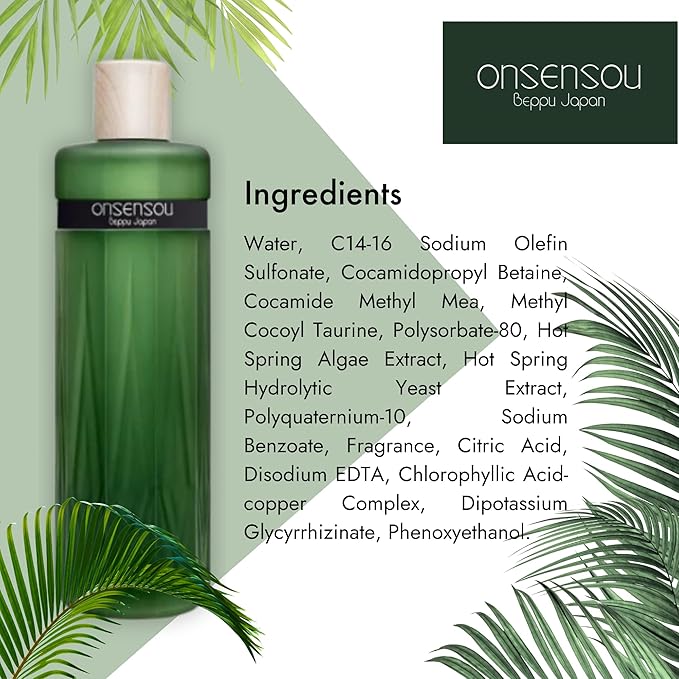 Itchy Scalp Shampoo for Women & Men, Daily Clarifying Shampoo with Hot Spring Yeast, Green Algae & Amino Acid from Japan, Paraben & Sulfate Free, SHAMPOO ROUTINE CARE, 10.1 Fl Oz