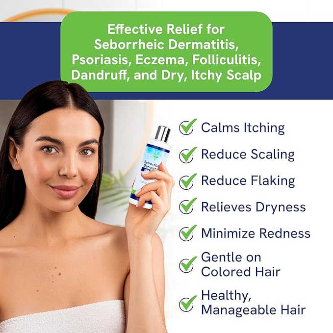 pHat 5.5 Sulfate-Free and Fragrance Free Shampoo, Safe for Seborrheic Dermatitis, To Soothe Dry and Itchy Scalp - Anti-Dandruff Shampoo for Dry Scalp (16oz)