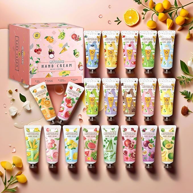 20pack Hand Lotions Gift Set for Dry Hands,Natural Plant Scents, Perfect for Women, Birthday, Mother's Day,Teacher Appreciation, Bridesmaid Thank You Gifts