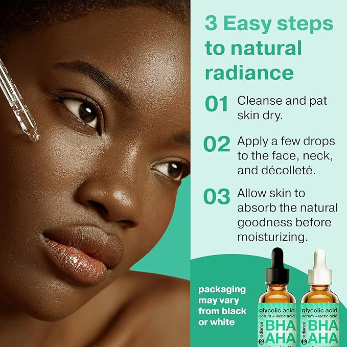 2X Bigger 2oz Glycolic Acid Exfoliant, 5% AHA BHA Serum with Salicylic & Lactic Acid for Acne-Prone Skin, Gentle Peel for Oil Control & Pore Refining