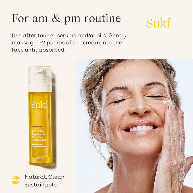 Suki Skincare Nourishing Day Cream - With Vitamin C & Firming Collagen Peptides - Rich, Luxurious, Age-Defying Cream For Super Smooth & Hydrated Skin - 50ml