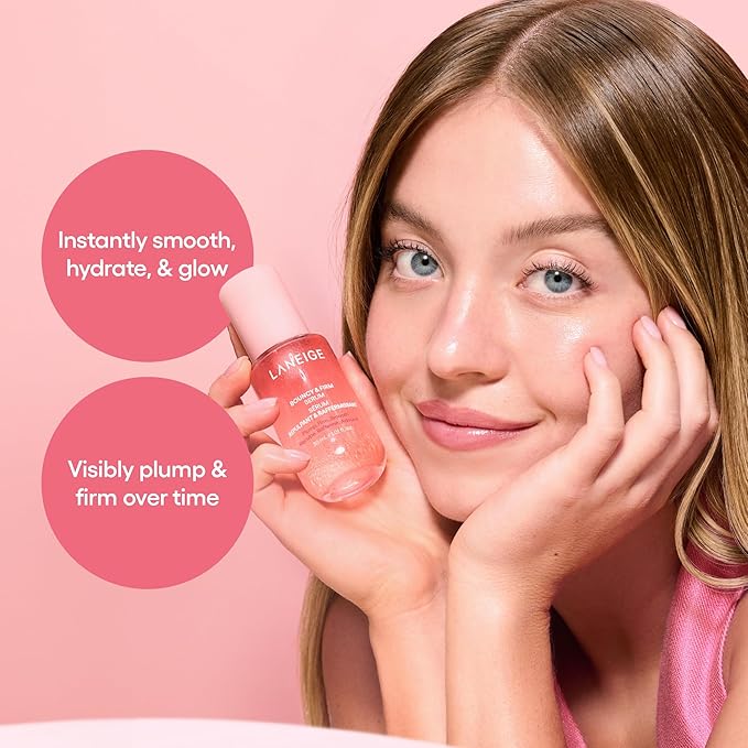 LANEIGE Bouncy & Firm Serum: Korean Slow Aging Collagen Serum with Peptides for Plumping, Firming, & Hydrating