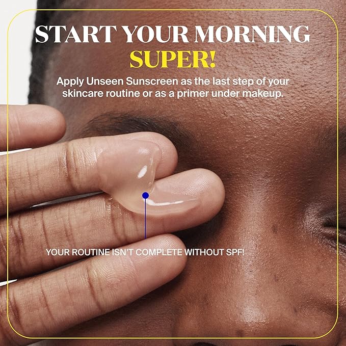 Supergoop! Unseen Sunscreen SPF 50 Invisible Sun Protection for Face - Broad Spectrum Face Sunscreen + Makeup-Gripping Primer - Weightless, Scentless, Oil Free - For All Skin Types - 0.68 fl oz