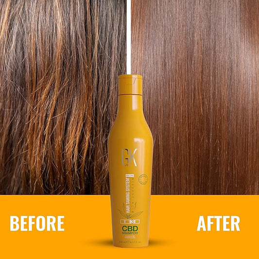 GK HAIR Hemp Shampoo Hydrating Strengthening Color Treated Damaged Repair Provides Nourishing & Shine Natural Organic Vegan Sulfate Paraben Free (Shampoo)