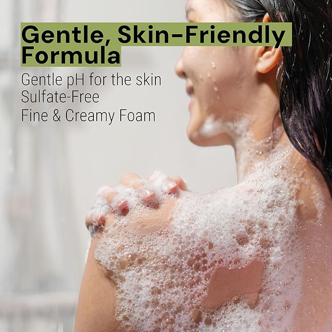 Panier des Sens – Verbena Shower Gel - Foaming Body Wash Women & Men - Moisturizing Body Soap with Shea Oil - 96% Natural Ingredients Body Care - Vegan Liquid Body Wash (8.45 Fl oz)