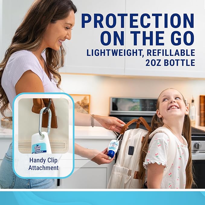 | Reef-Friendly Sunscreen | SPF 50 | Broad Spectrum UVA/UVB | Hawaii Compliant as Reef Safe | No Oxybenzone or Octinoxate | 2 Fl Oz Each (2-pack)