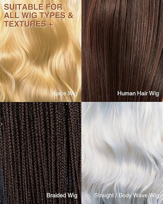 EJW Wig Treatment Oil Spray – Argan, Coconut & Jojoba Blend – Anti-Frizz Serum for Synthetic & Human Hair Wigs – Smooths, Adds Shine & Extends Wig Life – 1.01 fl. oz