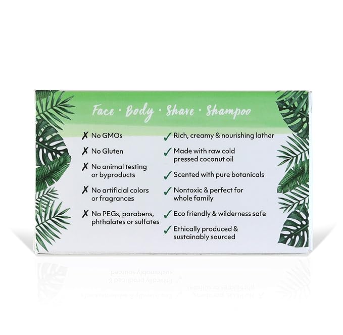 "Coco Fiji Soap Bar for Face and Body Infused With Organic Coconut Oil, Cucumber Melon, Essential Oil, Natural Soap for Moisturizing & Pore Purifying Skin, 7 oz, Pack Of 3 "