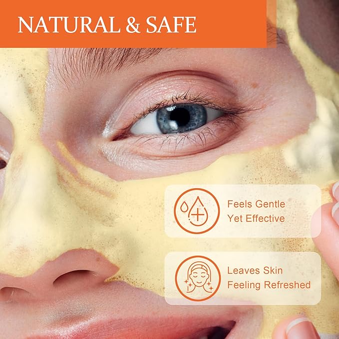 Turmeric Kojic Acid Facial Cleanser, Brightening Foaming Face Wash with Soft Massage Heads, Kojic Acid Cleanser Exfoliating, Turmeric Cleansing for Dark Spots 4.23 oz