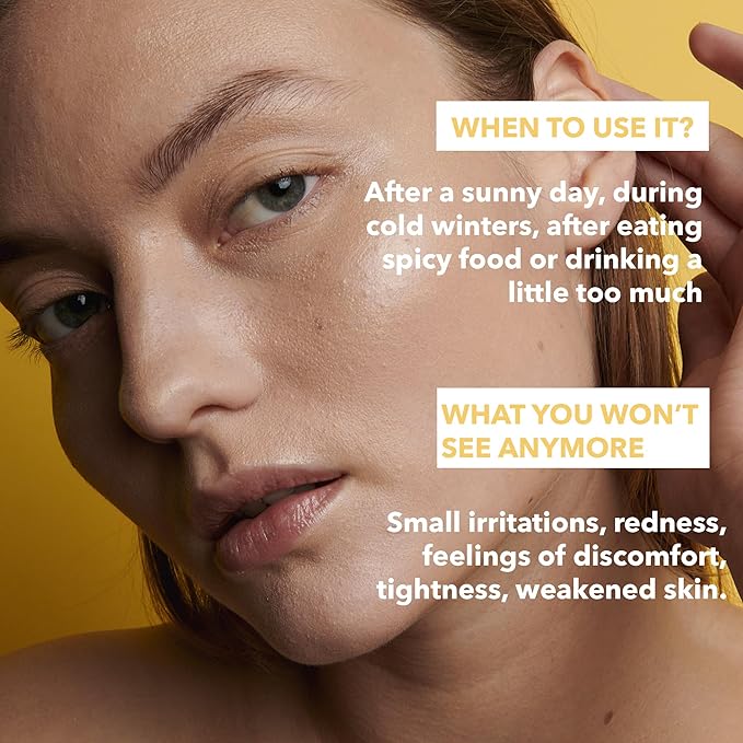 Trésor Solaire - Soothing Facial Sheet Mask - Soothing & Strengthening - With Vitamin E & Arnica - Multi-Active Serum Formula - Brightening, Firming & Revitalizing - 1 Pack