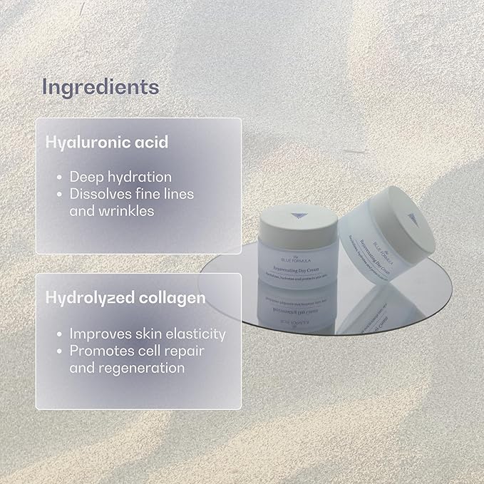 Hyaluronic Acid Youth Renewal Day Cream | Anti-Aging Moisturizer for Wrinkles and Fine Lines | Hydrating, Firming, and Smoothing Skin Care Treatment | Hydrolyzed Collagen 1.7 Fl Oz