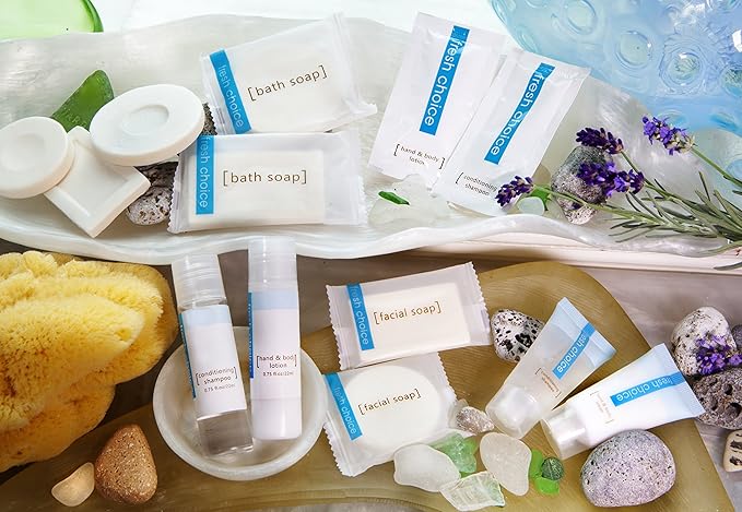 Bulk Hotel Soap, Individually Wrapped Bar Soaps, Mini Trial Size Toiletries, Bath Body Hand Soap for Vacation Rentals and Motel Guest Bathroom, 0.85 oz, Pack of 500