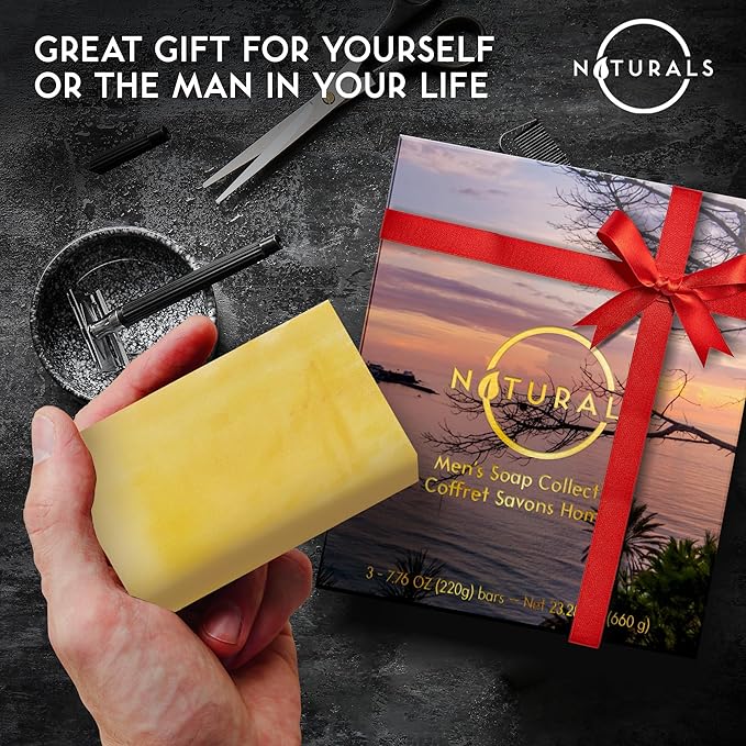 O NATURALS 2-Pack Organic Soap Bar 4oz each Set - 100% Vegan Cold Process Body Wash Scented Premium Essential Handmade Soap - Natural Soaps for Men Women, Face, Body - Citrus Bar Soap