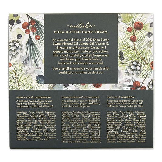 Via Mercato Natale Winter Woods Holiday Collection, Hand Cream Gift Set, Assorted Scents