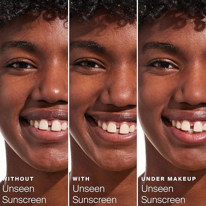Supergoop! Unseen Sunscreen - SPF 40 - Invisible, Broad Spectrum Face Sunscreen + Makeup-Gripping Primer - Weightless, Scentless, Oil Free - For All Skin Types & Skin Tones - 0.5 fl oz