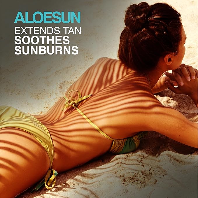 After Sun Face and Body Spray | Non Sticky Organic Aloe Vera for Sun Exposure Relief with Pure Lavender Essential Oil | Natural Aftersun Skin Moisturizer for Redness | Travel Size 3.4 Fl Oz