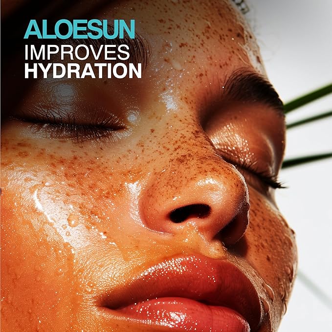 After Sun Face and Body Spray | Non Sticky Organic Aloe Vera for Sun Exposure Relief with Pure Lavender Essential Oil | Natural Aftersun Skin Moisturizer for Redness | Travel Size 3.4 Fl Oz