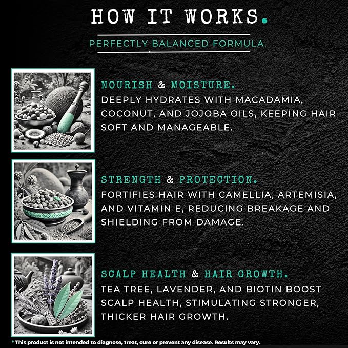 Chebe Butter for Hair Growth Products for Black Hair with Castor & Biotin Hair Butter for Hair Growth Made with African Chebe Hair Grease Chebe Oil for Regrowth