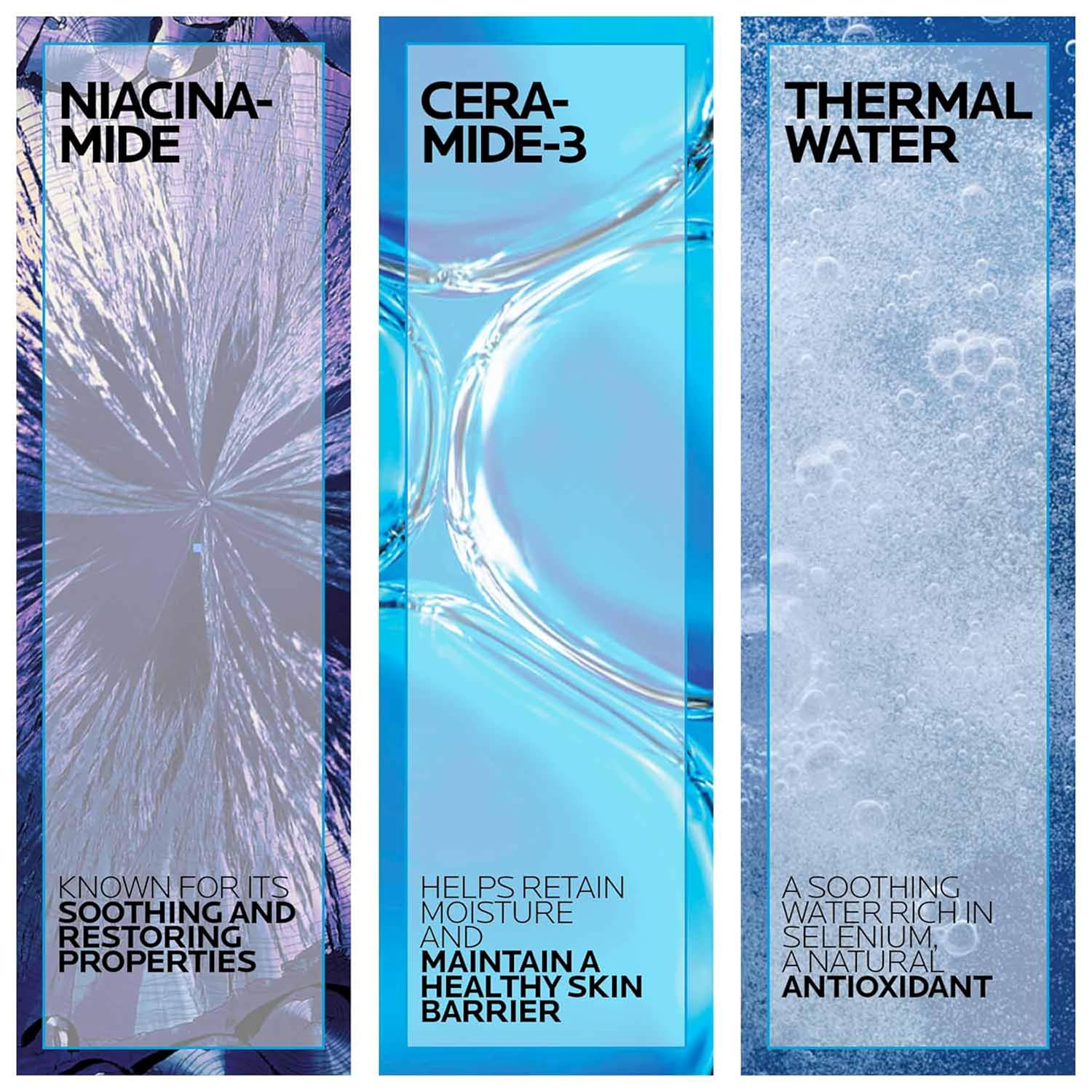 Toleriane Purifying Foaming Facial Cleanser – Oil-Free Face Wash with Niacinamide & Ceramides – Gentle Pore Cleanser for Sensitive Skin – Soap-Free, Non-Drying Formula for Women & Men