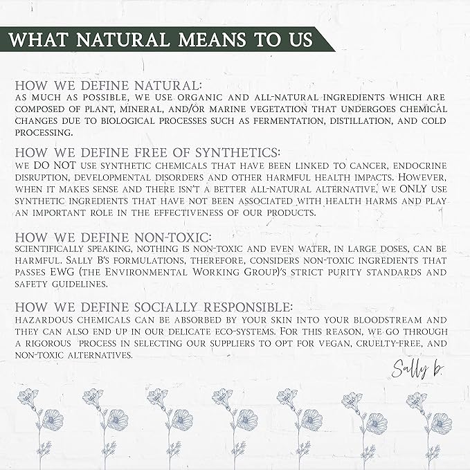 Sally B’s Lavender Hand Cream – Hydrating & Nourishing Formula for Dry Skin – Shea Butter, Jojoba & Olive Oil – EWG Verified – 4 oz