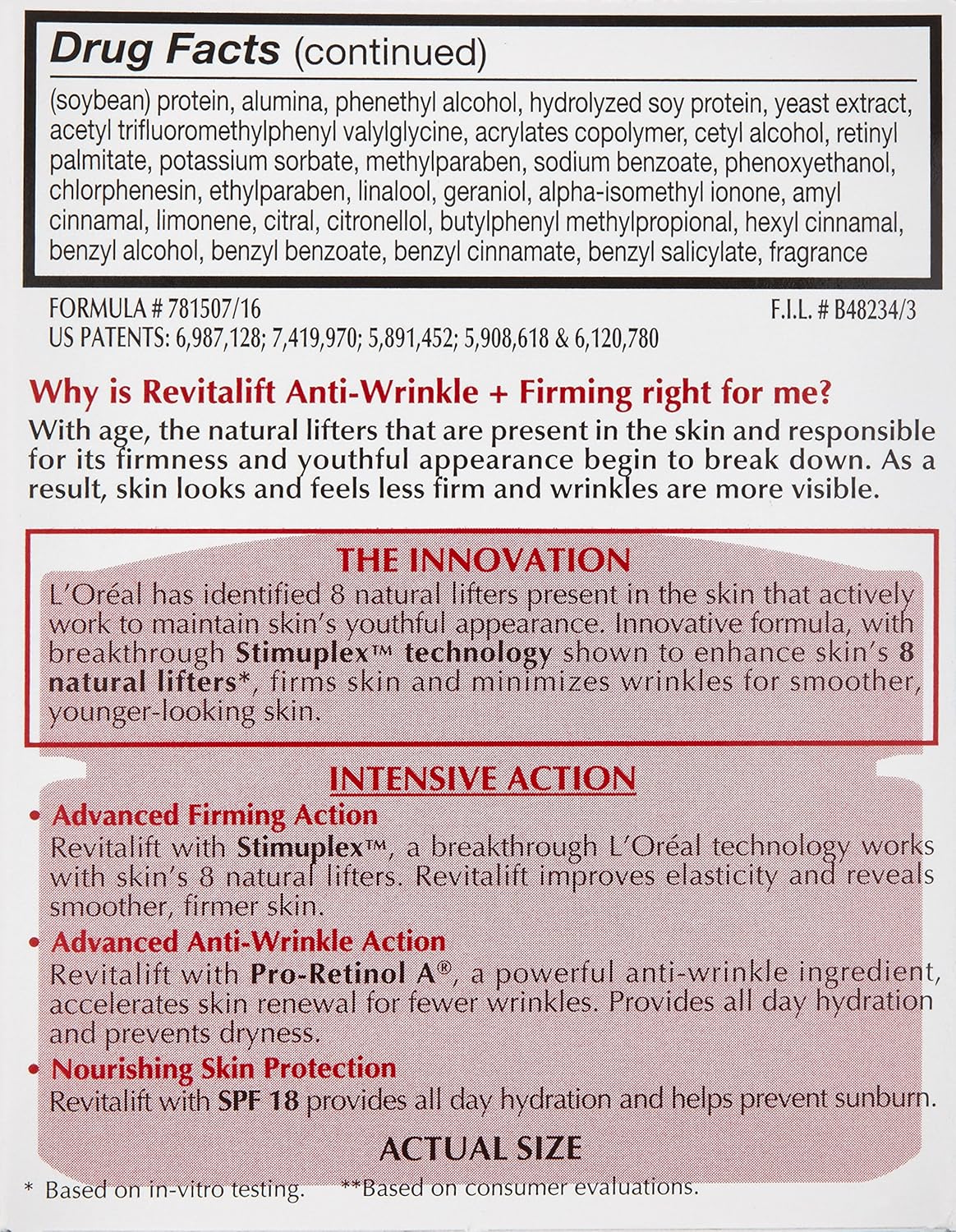 Revitalift Anti-Wrinkle + Firming Day Cream SPF 18 – 1.7 oz ☀️✨